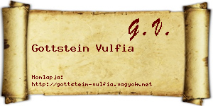 Gottstein Vulfia névjegykártya